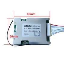 전기자전거 용품 배터리 관리 시스템 BMS 30A 13S 48V 리튬 이온 18650 셀 보호 PCB 보드 이퀄라이저 삼원