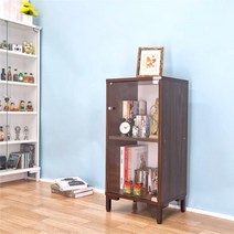 드림퍼니처 와이장식장 와이796 유리문2단 (A4화일수납가능) 레고 피규어 진열장 양주장 수납장 책장 건담 프라모델 미니카 인형, 와이796 유리문깊이30cm가로40cm2단월넛