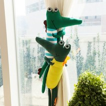 -큳타동물 커튼 타이백 커텐 장식 인형_악어 스트라이프 커튼소품 자녀방인테리어 아이방커튼인형 타이백 인형커튼타이-ca판, 본상품선택