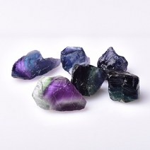 파쇄석 잡석 콩자갈 잔자갈 자갈돌멩이골재 쇄석 깬자갈 천연 다채로운 형석 크리스탈 스톤, 10-30mm, 100 그램
