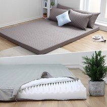 대우침장 7존 9존 싱글 에어매트리스커버 100x200x10, 차콜