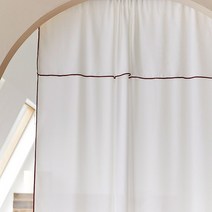 해리스 밀크라인 쉬폰 한폭커튼 2size 3colors