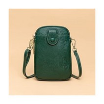 파우치 LDCHNH 가죽 어머니 핸드폰 메신저백 여성 수직 동전 포켓 미니 백 Color C Size 1ps