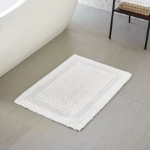 보더 배쓰매트 50＊70_화이트, 까사미아 보더-배쓰매트50X70_WH