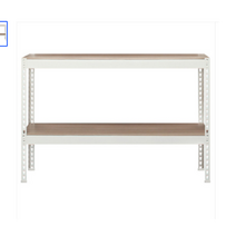 작업대 2T중량 스피드랙, 화이트 1200x500x900_3단