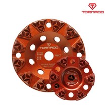 토네이도 퍼펙트 멀티컵 2종 PMC4 / PMC7 다이아몬드 그라인더날 연삭 휠 4인치 7인치 그라인더컵 부산달동네, PMC4(4인치)