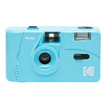 kodak 필름 카메라에 적합 35mm 필름 카메라 카메라 플래시 기능 반복성이 있는 일회용 수동 필름 필름, m35 하늘색, 협력사