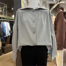 데이텀 SH01 빅카라바스락셔츠(그레이) DAYW22T30