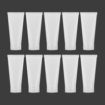 27리빙 화장품공병 말랑말랑 튜브 용기 15ml, 화이트, 10개