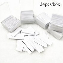 속눈썹 패드 접착제 50 개상자 재사용 가능한 없는 래쉬 접착 테이프 셀프 스티커 저자, 34개