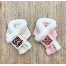강아지옷 누빔 목도리 한복 설날 추석 면 2 COLOR XS-2XL, 핑크