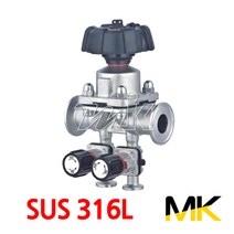 명인코리아 MK 쎄니타리 다이아후렘밸브(SUS316L) B-02 페럴(MK)(18868), 1개