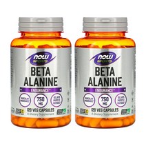 나우푸드 Sports 베타-알라닌 750mg 캡슐 120정 2세트