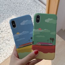 [바보사랑] [호환용] 아이폰X/XS 노구 제주도 하드케이스, 기종선택:갤럭시노트3 / 디자인선택:블루, 상세 설명 참조