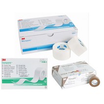 면 실크 종이 천 수면 반창고 방수 테이프 마이크로포어 3M 코골이 입막음 밴드, 1533-1(1inch종이12개)