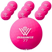 다이아윙스 고반발 비거리 전용 장타 골프공 2피스 42.8mm M2, 10개, 무광핑크