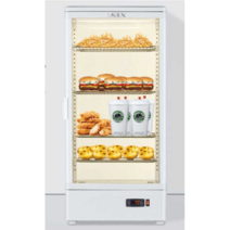 뜨거운 음료 쇼케이스 캐비닛 온장고 쌍화탕 꿀물, 58L 블랙 돔 라이트 싱글 도어