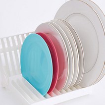 화이트 접이식 접시꽂이 접시보관 정리대 수납 거치대 홀더