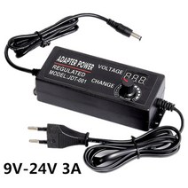 조정 가능한 ac dc 전원 공급 장치 3v 5v 6v 9v 12v 15v 18v 24v 1a 2a 5a 전원 공급 장치 어댑터 범용 220v 12v 볼트 어댑터, 9v-24v 3a, 유럽 ​​연합