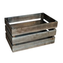 나무 상자 박스 원목 수납 칼라 공간 책장 도어형, 삼단길이40*폭28*높이26cm, 방부목색