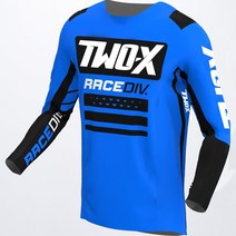 Two-x Podium Jersey MTB ATV Bike Riding Summer Long Sve Motorcycle Mens 티셔츠 모터크로스 남성용, 03 파란