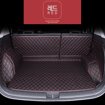 2021 벤츠 GLC300e 쿠페 & SUV 전용 풀커버 트렁크매트 차박매트 자동차용품, 블랙레드, GLC300E SUV