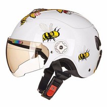ZEUS Ruishi 귀여운 아라이램5 RX7X AGV 오픈페이스 레트로버 덱스톤500TX SOL 할리 비틀 SST헬멧 라이딩 오토바이용품매장, 화이트 S88
