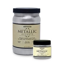 [RUST OLEUM] 금속느낌의 장식용 페인트! 메탈릭 엑센트(2oz 32oz), Gold Mine/32oz