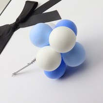 파티용품 풍선 아프리카별풍선 다이소풍선막대 8 개/대 공 번들 클레이 케이크 토퍼 컵케익 카드 플래그 생일 파티 샤워 디저트 장식, 04 G