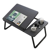 패러다임 접이식 좌식 침대 노트북 테블릿 독서대 베드 테이블 책상, 블랙