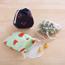 [바보사랑] 약 주머니 만들기 방수파우치 체리 아보카도 수박2, 디자인선택:수박