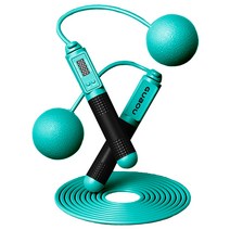 이츠굿텐 2in1 스마트 유선 무선 실내 매트 줄넘기, 줄넘기(그린)