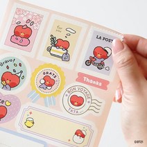 BT21 minini 리무버블 기프트스티커- 타타TATA, 타타(TATA)