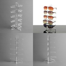 마트498 5단 선글라스진열대 드레스룸꾸미기 아크릴전시대 악세서리보관함 수납케이스 안경거치대 안경진열대