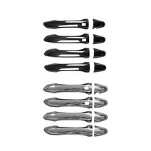 더뉴그랜저 튜닝 기어패널 윈도우 도어캐치 가드 송풍구 주유구 스포일러 카본 몰딩 커버, 외캐치 (크롬) 8P