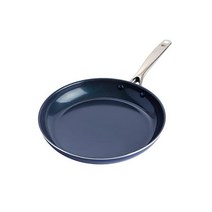정품 블루 다이아몬드 조리기구 주입 세라믹 붙지 않는 8인치 프라이팬 프라이팬 인덕션 PFAS 없음 식기세척기 사용 가능 오븐, Blue, 11