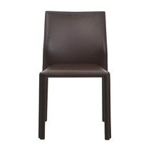 하이파 시트 천연가죽의자 색상5 식탁의자, 다크브라운