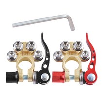 배터리터미널 배터리단자 차량용 터미널 홀더 자동차 배터리 메인 케이블 포스트 터미널 차단 커넥터 1 쌍, 05 Style 5