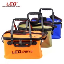 leo 휴대용 ​​접이식 물고기 착용 버킷 야외 eva 낚시 태클 상자 핸들 낚시 가방 야외 낚시 물 탱크, 협력사, 35 모델 아미 그린