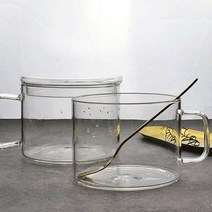 인블룸 내열 강화 대용량 투명 유리컵 130L, twoable 본상품선택