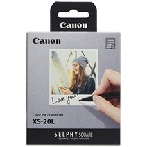 Canon Selphy Square QX10 컬러 잉크/레이블 세트 XS-20L, 1개, 상품명참조