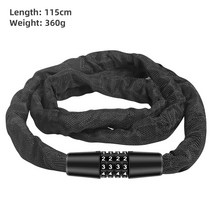 Xunting 자전거 잠금 장치 안전 금속 도난 방지 실외 자전거 체인 잠금 장치 보안 강화 사이클 체인 잠금 장치 자전거 액세서리, 609-115cm