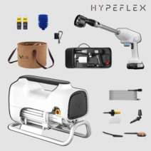 hypeflex 프리미엄 고압 세차기 휴대용 전동 인덕션 모터, L1 유선, 프리미엄 20m호스+연장건+고급폼포트+회전노즐+세차솔