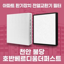 천안 불당호반베르디움더퍼스트 아파트 환기시스템 전열교환기 필터 H13등급, 38평, 카본프리세트(헤파1+카본프리2)