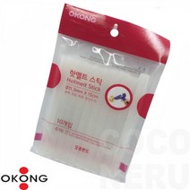 10개입 11mm 글루건 스틱 핫멜트 글루건심 오공 실리콘 접착제 공예 목공