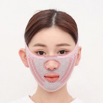 퍼펙트 브이라인 리프팅 마스크 얼굴 탄력 밴드 땡김이, 본품 1개 (핑크)
