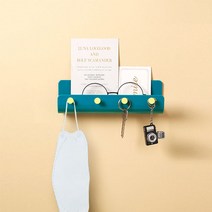 레이블제이 현관 자석 마스크 걸이 차키 소품 다용도 선반 거치대, 그레이