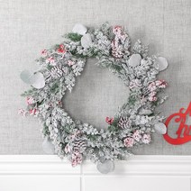 스노우베리솔방울리스 600 (mm) 크리스마스 리스, 리스