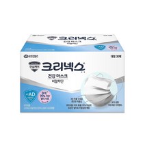 크리넥스 일회용 건강 마스크 대형, 1박스, 30장