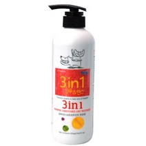 강아지 코코넛오일 3n1 샴푸 린스 550ml 순한강아지샴푸 반려견, 1개